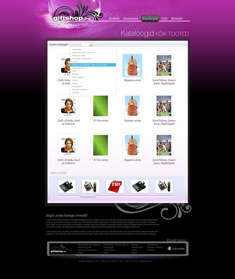 Вебсайты: Giftshop